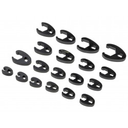 Zestaw kluczy półotwartych do przewodów 8-32 mm 19 szt