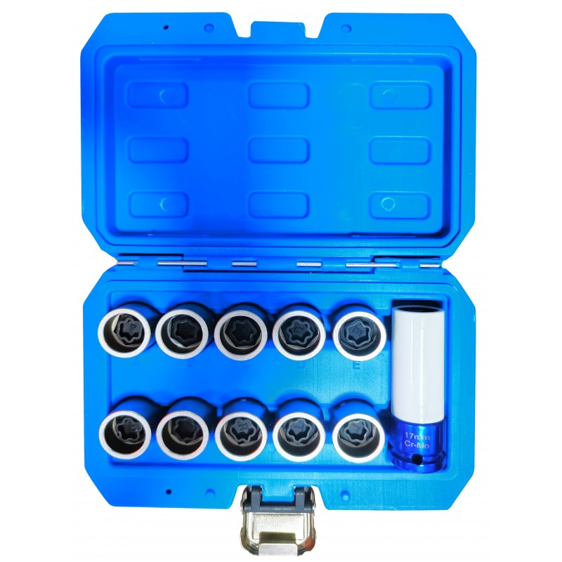 Zestaw nasadek do śrub kół zabezpieczających Toyota 10 szt