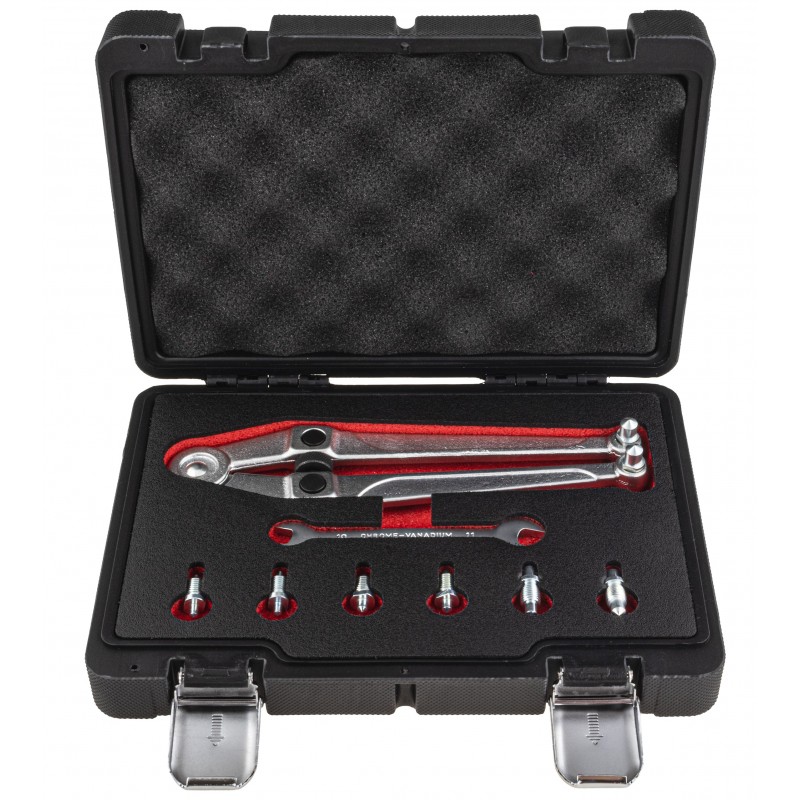 Klucz do nakrętek wieńcowych z końcówkami