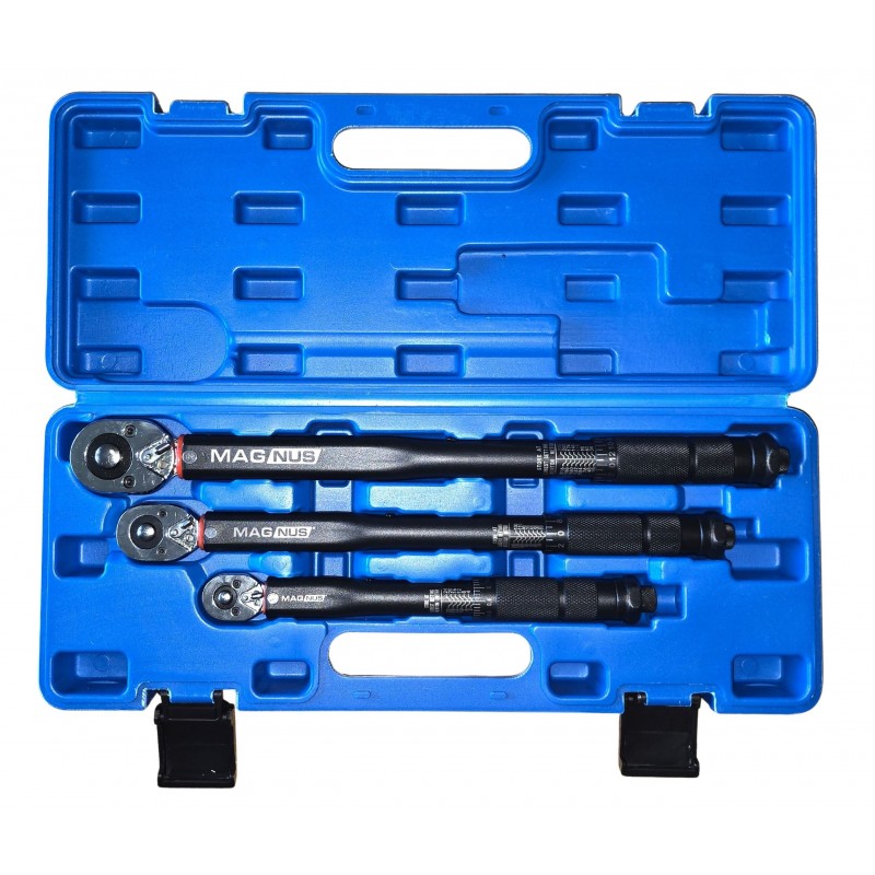 Zestaw 3 kluczy dynamometrycznych 1/4" | 3/8" | 1/2" kalibracja