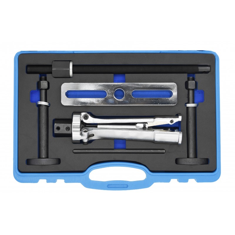 Ściągacz tulei cylindrowych z podporą 60–160 mm – zestaw 6-elementowy