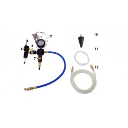 Zestaw do sprawdzania szczelności chłodnic 28 elementów