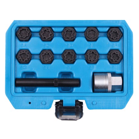 Zestaw kluczy do śrub kół zabezpieczających 12 elem MERCEDES