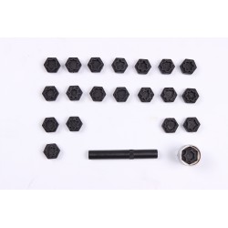 Zestaw nasadek do śrub kół zabezpieczających 22 elem AUDI