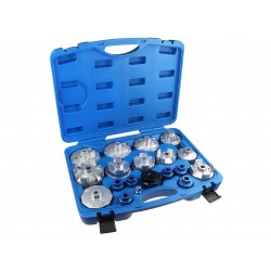 Zestaw nasadek do filtrów aluminiowe 19 elementów