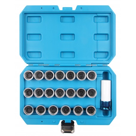 Zestaw nasadek do śrub antykradzieżowych 21 elem VW/ AUDI